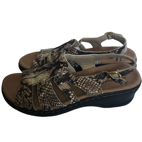 Clarks Collection Women’s Soft Cushion Slingback w/ Wedge Sandals Size 7 NWOB - Picture 5 of 9